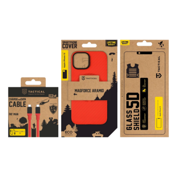 Tactical Red Limited Edition Combo Aizsargkomplekts priekš Apple iPhone 15 / sarkans (TA-57983125196)