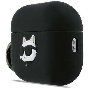 Karl Lagerfeld 3D Logo NFT Choupette Head Silicone Case Чехол для наушников Apple AirPods Pro 3 (KLAP3RUNCHK)