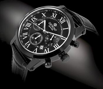 Giewont Vīriešu pulkstenis Chronograph Sapphire / melns (GW6260-A3)