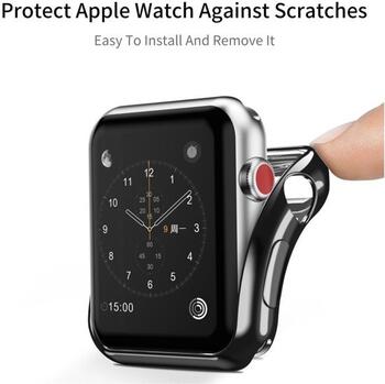 Dux Ducis Премиум Силиконовый Чехол для Apple Watch 2 / 3 38 mm Черный + Подарок (DUX-DU-AW38-BK)