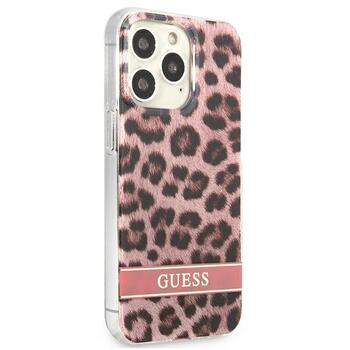 Guess GUHCP13LHSLEOP Leopard Aizsargapvalks priekš iPhone 13 Pro / 13 6,1