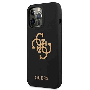Guess GUHCP13XLS4GGBK Silicone 4G Logo Защитный чехол для iPhone 13 Pro Max 6.7