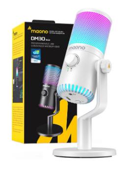 Maono DM30RGB Spēļu Mikrofons (DM30RGB-WH)