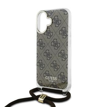 Guess IML 4G Printed Crossbody Strap Case Чехол для Apple iPhone 16 (GUHCP16SHC4SEW)