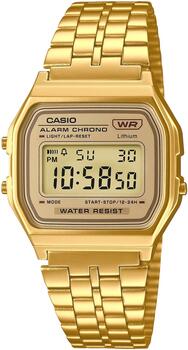 CASIO A158WETG-9AEF Vintage pulkstenis / Zelts (A158WETG-9AEF)