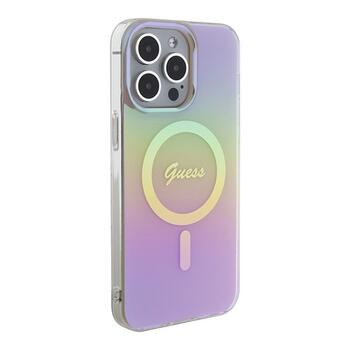 Guess IML Iridescent MagSafe Back Case Защитный Чехол для Apple iPhone 15 Pro Max (GUHMP15XHITSP)