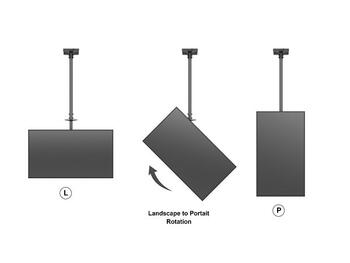 Multibrackets MB-5477 TV griestu kronšteins 2  televizoriem līdz 65