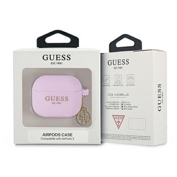 Guess GUA3LSC4EU Защитный чехол для AirPods 3 Charm 4G Collection / фиолетовый (GUA3LSC4EU)