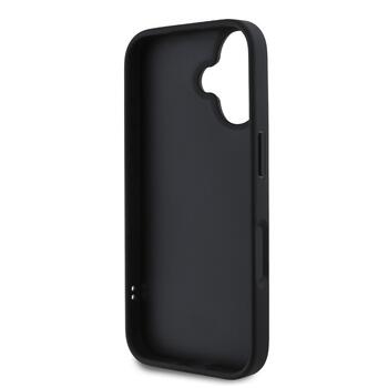 Karl Lagerfeld 3D Rubber Ikonik Case Aizsargapvalks priekš iPhone 16 / melns (KLHCP16S3DRKINK)