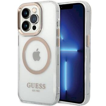 Guess GUHMP15LHTRMD Metal Outline Magsafe Защитный чехол для iPhone 15 Pro 6.1