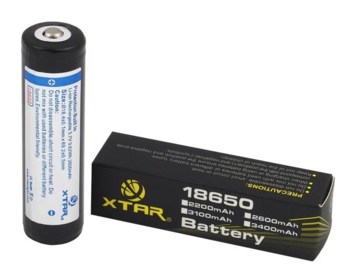 XTAR Uzlādējams akumulators 3.7V / 2600mAh / Li-Ion (AK18650.2600XTAR1)