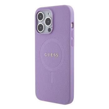 Guess Saffiano MagSafe Back Case Защитный Чехол для Apple iPhone 15 Pro (GUHMP15LPSAHMCU)