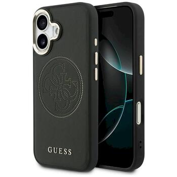 Guess Perforated 4G MagSafe Case Aizsargapvalks priekš iPhone 17 / melns (GUHMP17S5PG4SRGK)