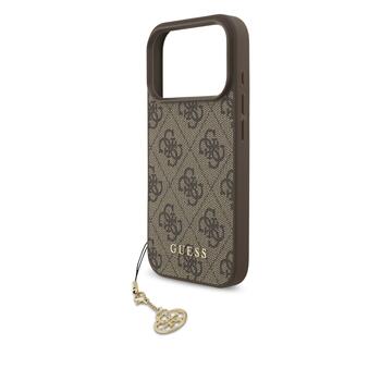 Guess 4G Charm Case Aizsargapvalks priekš Apple iPhone 17 Pro (GUHMP17LGF4GCW)