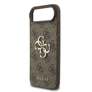 Guess PU 4G Metal Logo Strap Case Aizsargapvalks priekš Apple iPhone 17 Air (GUHCP17MP4GMGSW)