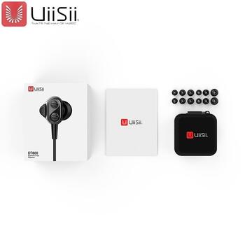 UiiSii Premium Hi-Res Oriģinālas Austiņas ar Mikrofonu un Skaļuma Regulēšanas pulti / 3.5mm / 1.2m (IT-DT800)