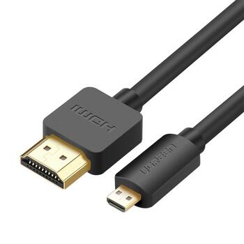 UGREEN HD127 HDMI - micro HDMI HDMI kabelis 1.5m (HDMI 2.0 4K@60Hz) / melns (UG-30102)