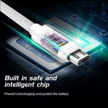 Swissten Textile Quick Charge Универсальный Micro USB Кабель данных 0.2m (SW-QU-MICR-USB-0.2-R)