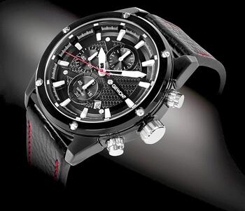 Giewont Vīriešu pulkstenis Chronograph Sapphire / melns (GW8810-A1)