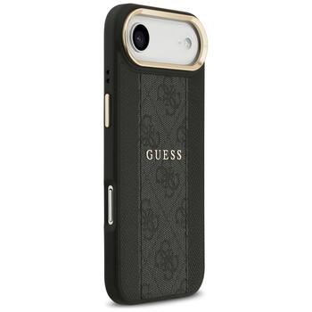 Guess 4G Stripe MagSafe Защитный чехол для iPhone 17 Air / чёрный (GUHMP17MPG4SEMCK)