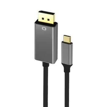 RoGer Kabelis USB-C uz DisplayPort 4K@60Hz / 1.8m (RO-USBC2DP4K1.8M-SI)