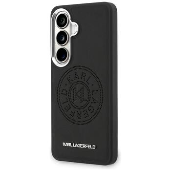 Case Karl Lagerfeld Perforated KL MagSafe Защитный чехол для Samsung Galaxy S26 Plus / чёрный (KLHMS26MPSKRPMK)