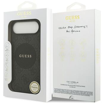 Case Guess 4G Circle Classic Logo MagSafe Aizsargapvalks priekš iPhone Air / melns (GUHMP17MP4PGRSGK)