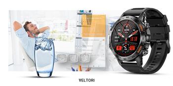VELTORI VT120-1 Ремешок для умных часов силиконовый / чёрный (VT120-1)