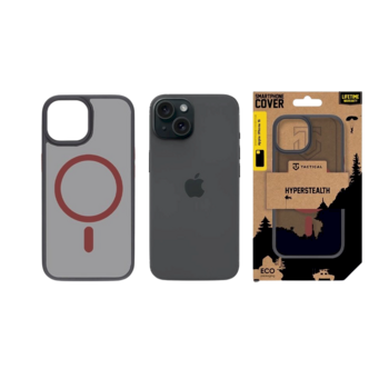 Tactical MagForce Hyperstealth 2.0 Cover Защитный чехол для iPhone 15 / чёрный/красный (TA-57983121099)