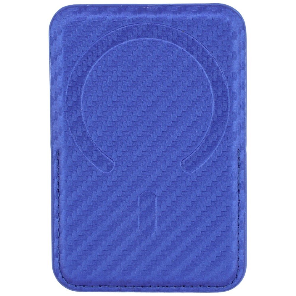 BMW M Carbon Wallet Case Metal Logos MagSafe Telefona maciņš / zils (BMOWMCS26PCILB)