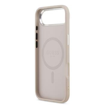 Guess PU Leather Triangle Logo MagSafe Case Чехол для Apple iPhone 17 Air (GUHMP17MPSDTSCMP)