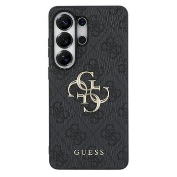 Guess PU 4G Metal Logo Case Aizsargapvalks priekš Samsung Galaxy S26 Ultra / peleks (GUHCS26L4GMGGR)