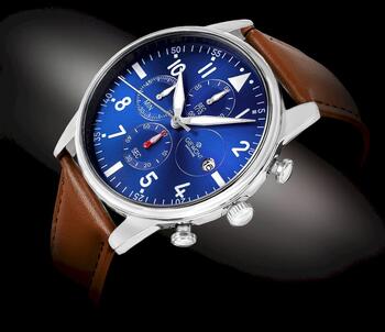 Giewont Chronograph Sapphire Vīriešu pulkstenis / brūns/zils (GW5630-A6)