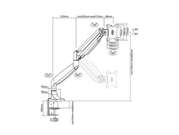 Multibrackets MB-3262 Monitora turētājs ar augstuma regulēšanu (MB-3262)