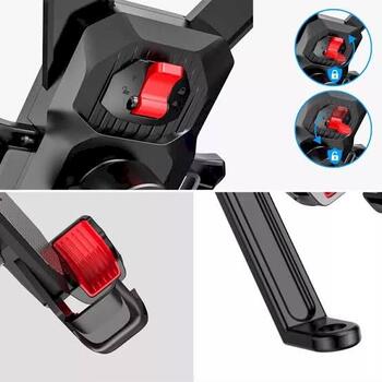 Joyroom JR-ZS288 Motorcycle Mount Phone Holder Автомобильный держатель 4.7 - 7 inch / чёрный (JR-ZS288-AIRVENT)