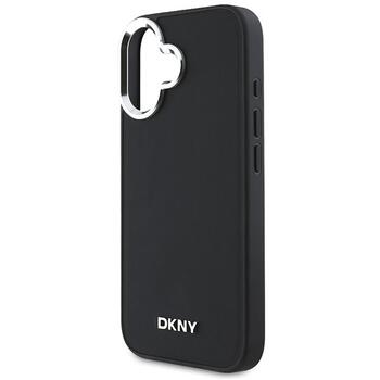 DKNY Plain Silver Logo MagSafe Защитный Чехол для Apple iPhone 16 (DKHMP16SPSCMCLK)