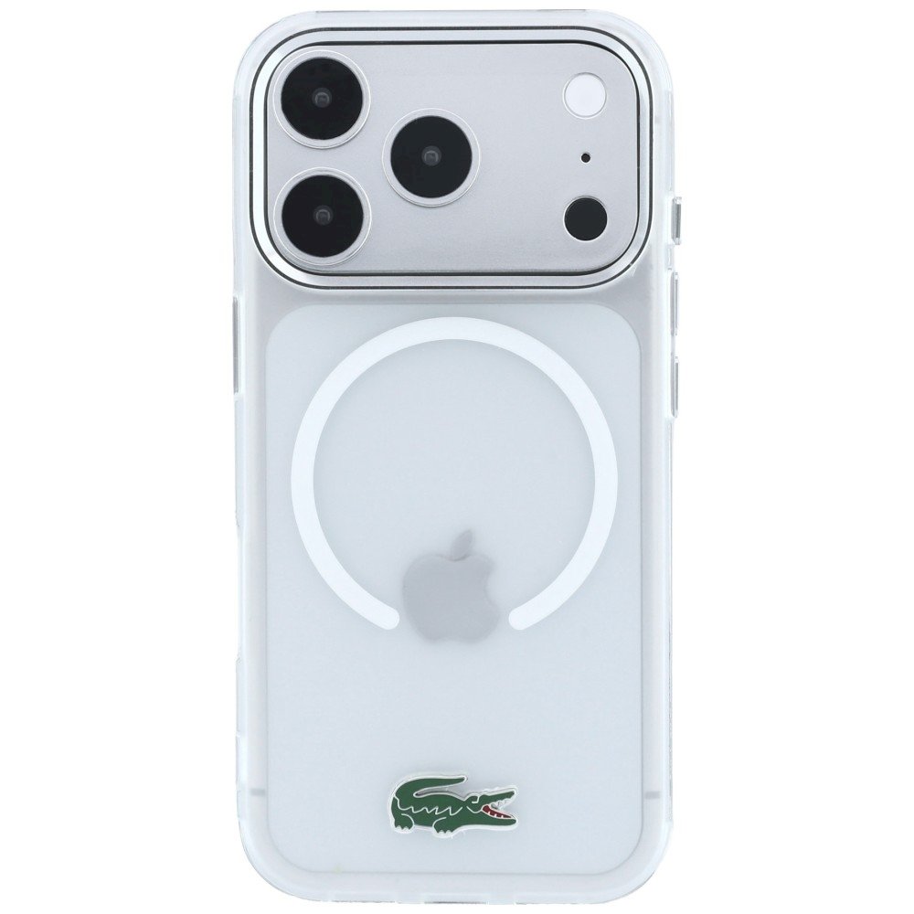 Lacoste IML Frosted Laquer Logo MagSafe Case Aizsargapvalks priekš iPhone 18 Pro Max / 17 Pro Max / caurspīdīgs (LCHMP18X6UFRLAH)