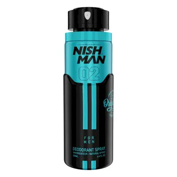 Nishman 02 Deodorant Spray Дезодорант 200 ml (8682035089537)