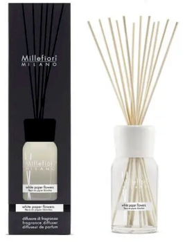 Millefiori Milano White Paper Flowers Difuzors 500 ml (8051938697321)