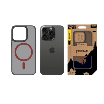 Tactical MagForce Hyperstealth 2.0 Защитный чехол для iPhone 15 Pro / чёрный/красный (TA-57983121101)