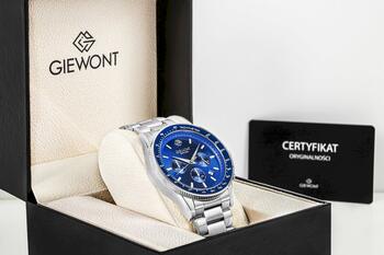 Giewont Vīriešu pulkstenis Chronograph Sapphire / sudraba/zils (GW3520-B3)