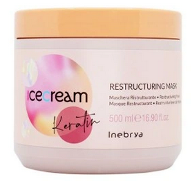 Inebrya Ice Cream Кератиновая Восстанавливающая Маска Для Волос 500 ml (8008277263113)