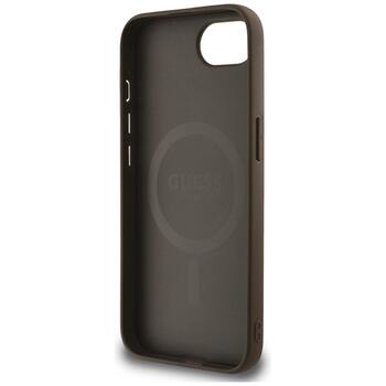 Guess 4G Flowers Print MagSafe Case Защитный чехол для iPhone 16e/17e / коричневый (GUHMPSE4P4ROPEMCW)