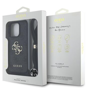 Guess GUHCP16LP4GMGCRK PU 4G Metal Logo Crossbody Strap Maciņš priekš Apple iPhone 16 Pro (GUHCP16LP4GMGCRK)