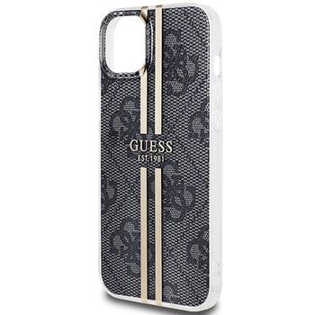 Guess GUHCP15MH4PSEGK Hardcase IML 4G Gold Stripe Aizsargapvalks priekš iPhone 15 Plus/14 Plus 6.7