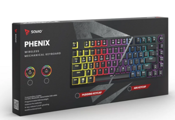 Savio PHENIX RED PUDDING Bezvadu mehāniskā tastatūra (PHENIXREDPUDDING)