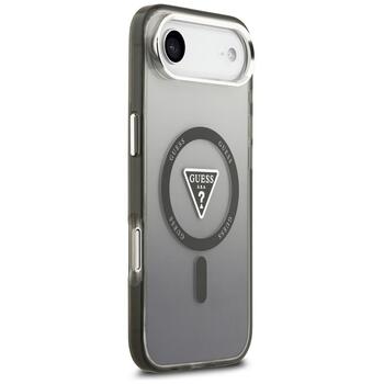 Case Guess IML Gradient Triangle Logo MagSafe Aizsargapvalks priekš iPhone Air / melns (GUHMP17MHGTMLCGK)