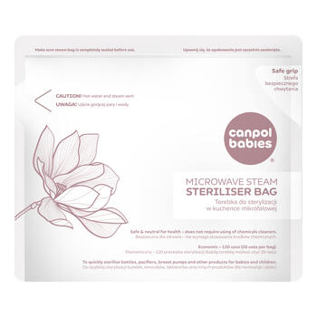 CANPOL BABIES sterilizācijas maisiņi mikroviļņu krāsnij 6 gab., 70/002