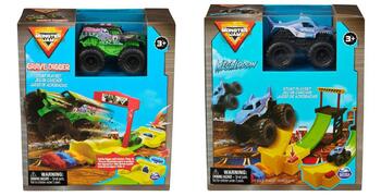 MONSTER JAM transportlīdzekļu komplekts 1:72 Plastic Truck, assort., 6071189