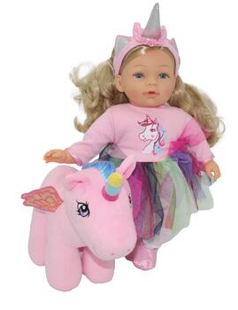 BAMBOLINA lelle ar plīša vienradzi Unicorn Dreams, 35cm, BD1260